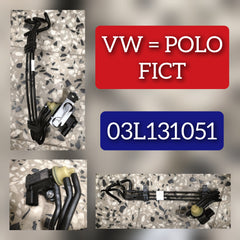 Fuel Injector Return Line Pipe 03L131051 Compatible With VOLKSWAGEN POLO