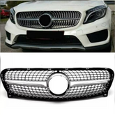 Diamond Silver Show Grill 1568801200B Compatible With Mercedes-Benz GLA 156 (2012-15)