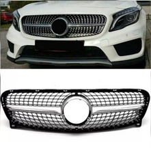 Diamond Silver Show Grill 1568801200B Compatible With Mercedes-Benz GLA 156 (2012-15)