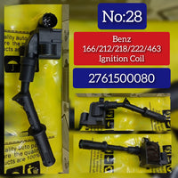 Ignition Coil 2761500080 & 276 9060160 & 2769060260 & 2769063500 & 2769063700 Compatible With MERCEDES-BENZ & CLS (C218) & E-CLASS (W212) & G-CLASS (W463) No.28