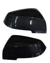Side Mirror upper cover (Side Mirror cover) Carbon Fiber Black Horn Model Left 51162222543 & Right 51162222544 Compatible With BMW 1-Series F20 & 1-Series F30 & F34 GT 2012-2020 TAG-SMC-64