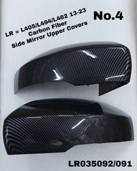 Side Mirror upper cover (Side Mirror cover) Carbon Fiber Left LR035092 & Right LR035091 Compatible With LAND ROVER DISCOVERY V (L462) & Rang Rover L405 2013-2023 TAG-SMC-04
