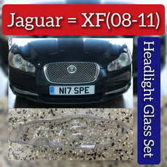 Car Front Headlight Transparent Lamp Sade Glass Headlight Lens Cover Compatible With Jaguar & XF I (X250) (2008-2011)