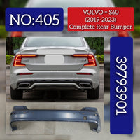 Complete Rear Bumper 39793901 Compatible With VOLVO S60 2019-2023 Tag No.405