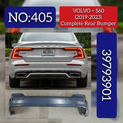 Complete Rear Bumper 39793901 Compatible With VOLVO S60 2019-2023 Tag No.405