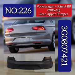 Complete Rear Upper Bumper 3G0807421 Compatible With Volkswagen & PASSAT B8 (362) Tag No.226