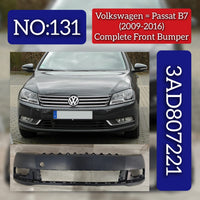 Complete Front Bumper 3AD807221 Compatible With Volkswagen & PASSAT B7 (362) & PASSAT B8 (362 Tag No.131