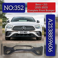 Complete Front Bumper A2138859606 2138859606 Compatible MERCEDES-BENZ & E-CLASS (W213) With Tag No.352