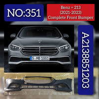 Complete Front Bumper A2138851203 Compatible With Mercedes Benz & E CLASS W213 2021-23 Tag No.351