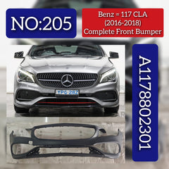 Front Bumper A1178802301 Compatible With Mercedes Benz & A CLASS W177 2018Tag No.205
