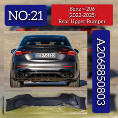 Rear Bumper A2068850803 Compatible With Mercedes Benz & C CLASS W206 2021 Tag No.21