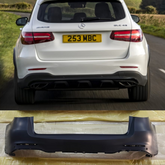 Rear Upper Bumper 4 Sensor Hole A2538851601 Compatible With MERCEDES-BENZ & GLC (X253) Tag No.25A