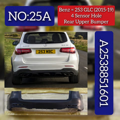 Rear Upper Bumper 4 Sensor Hole A2538851601 Compatible With MERCEDES-BENZ & GLC (X253) Tag No.25A
