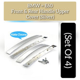 Interior Door Handle Outer Cover Set Model A 51417076297 & 51417076298 & 51427079441 & 51427079442 Compatible with BMW & 5 SERIES E60 2006-2010