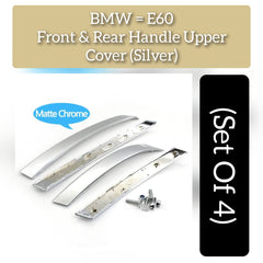 Interior Door Handle Outer Cover Set Model A 51417076297 & 51417076298 & 51427079441 & 51427079442 Compatible with BMW & 5 SERIES E60 2006-2010