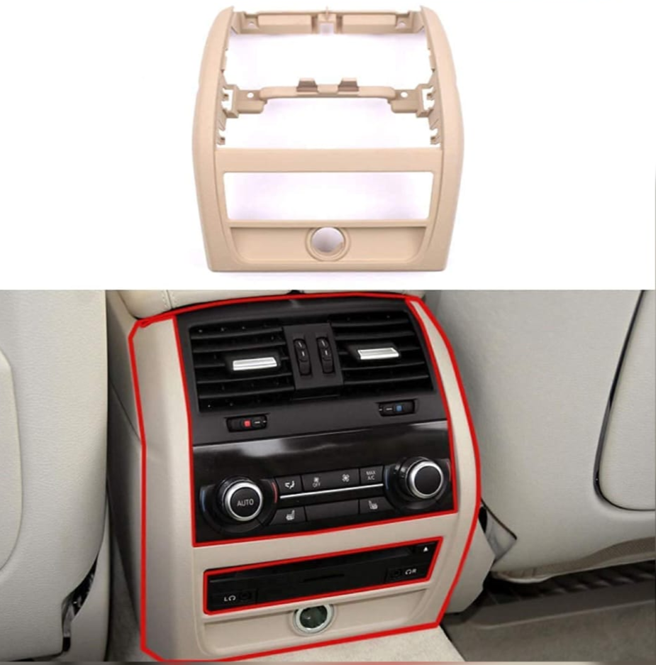 BMW 5 Series F10 2010-2017 Rear AC Vent Outer Frame High-End Model 51169206792