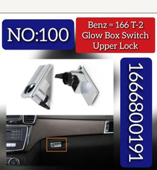 Mercedes-Benz W166 T-2 Beige Chrome Glow Box Switch 1666800491 Tag-SW-100
