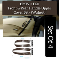 Interior Door Handle Outer Cover Set Model A 51417076297 & 51417076298 & 51427079441 & 51427079442 Compatible with BMW & 5 SERIES E60 2006-2010