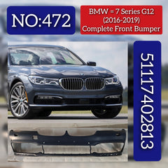 Front Bumper 51117402813 Compatible With BMW 7 Series G11 2016-2018 (G11, G12)
