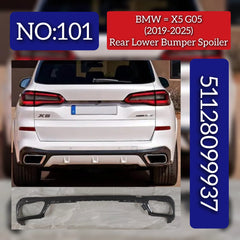 Rear Lower Bumper Spoiler 51128099937 Compatible With BMW BMW X5 (G05) (2019 2025) Tag No.101