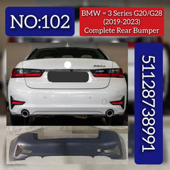 Rear Upper Bumper 51128738991 Compatible With BMW 3 Series G20 2018+ Tag No.102