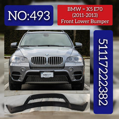 Front Lower Bumper 51117222382 Compatible With BMW X5 E70 2006-2014 Tag No.493