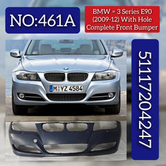 Front Bumper 51117204247 Compatible With BMW BMW 3 SERIES E90 2006-2012 Tag No.461A