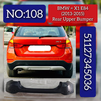 Rear Upper Bumper 51127345036 Compatible With BMW X1 E84 2010-2016 Tag No.108