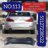 Rear Bumper 51127238522 Compatible With BMW 5 SERIES F10 2010-2017 Tag No.113