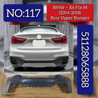 Rear Upper Bumper 51128065888 Compatible With BMW X (F16) 2014 2018 Tag No.117
