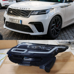 Complete Headlight Assy Set Right LR150072 & Left LR150077 Compatible With Range Rover Velar L560 Tag No.12