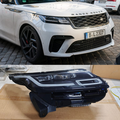 Complete Headlight Assy Set Right LR150072 & Left LR150077 Compatible With Range Rover Velar L560 Tag No.12