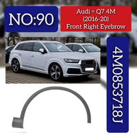 Front Right Wheel Arch (EYEBROW) 4M0853718J Compatible With AUDI Q7 4M (2016-2020) Tag No.90