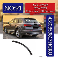 Front Right Wheel Arch (EYEBROW) 4M0853817HGRU Compatible With AUDI Q7 4M (2016-2020) Tag No.91