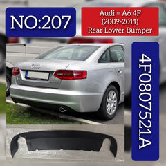 Rear Lower Bumper 4F0807521A Compatible With AUDI A6 4F(2009-2011)