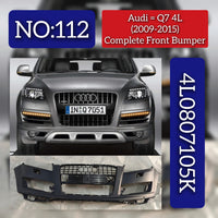 Front Bumper 4L0807105K 4L0807105KGRU Compatible With AUDI Q7 (4LB) (2009-2015) Tag No.112