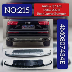Rear Lower Bumper Spoiler 4M0807434E Compatible With AUDI Q7 (4MB, 4MG, 4MQ)