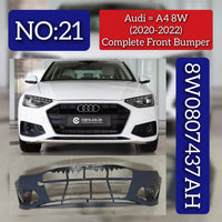 Complete Front Bumper 8W0807437AH 8WD807065M Compatible With AUDI A4 8W (2020-2022) Tag No.21