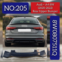 Rear Upper Bumper 8W0807511Q Compatible With AUDI A4 8W Tag No.205