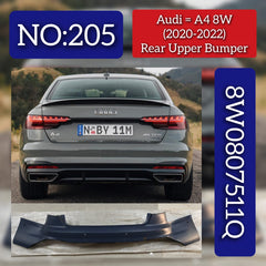 Rear Upper Bumper 8W0807511Q Compatible With AUDI A4 8W Tag No.205