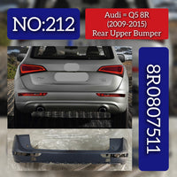 Rear Upper Complete Bumper 8R0807511 Compatible With AUDI Q5 (8RB) Tag No.212