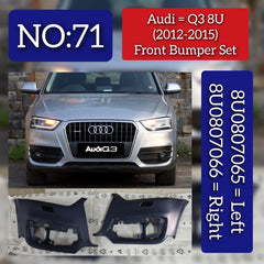 Front Bumper Left 8U0807065 & Right 8U0807066 Compatible With AUDI Q3 (8UB, 8UG) 2012-2018