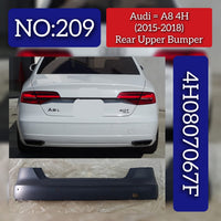 Rear Upper Complete Bumper 4H0807067F Compatible With AUDI A8 D4 (4H2, 4H8, 4HC, 4HL) | A8 / S8 | A8L Tag No.209