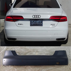 Rear Upper Complete Bumper 4H0807067F Compatible With AUDI A8 D4 (4H2, 4H8, 4HC, 4HL) | A8 / S8 | A8L