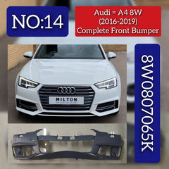 Front Rear Bumper 8W0807065K 8W0807065KGRU Compatible With AUDI A4 B9 (8W2, 8WC) | A4 / S4 (2016-2019) Tag No.14