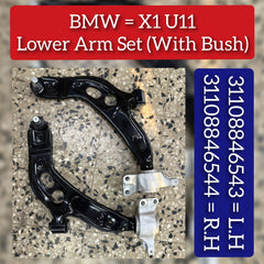 Front Lower Arm Set (With Bush) Left 31108846543 Right 31108846544 Compatible with BMW X1 (U11) (Set Of2)