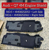 Engine Shield Left Side 4M0825205J & Right Side 4M0825206J Compatible With AUDI Q7 4M