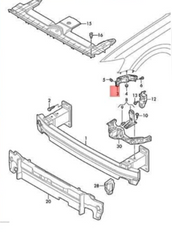 Guide Front Bumper Left 4M8807283 Right 4M8807284 Compatible With AUDI Q8 (2020)