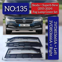 Fog Lamp Cover Right & Left 3VD853665A & 3VD853666A Compatible WithSKODA SUPERB III (3V3)