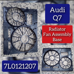 Cooling Radiator Fan Assembly Base 7L0121207 Compatible With AUDI Q7 (4LB) & VW TOUAREG (7LA, 7L6, 7L7)